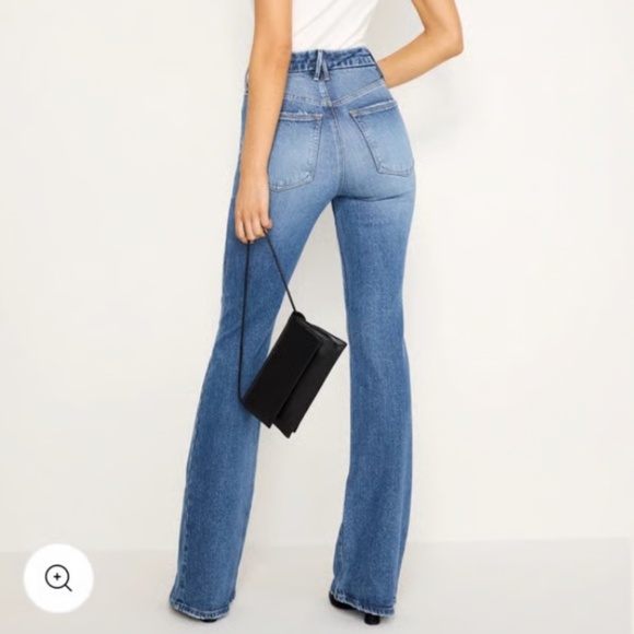 Good American Good Classic Bootcut High Rise Soft Jeans Size 28 - Picture 2 of 13